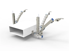 Cable tray two-way anti-seismic bracket