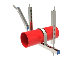 Single tube lateral anti-seismic bracket above DN300