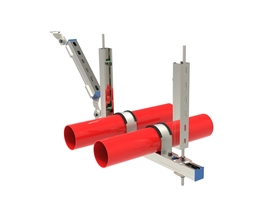 Multi-tube lateral anti-seismic bracket