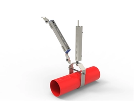 Single tube lateral anti-seismic bracket below DN300
